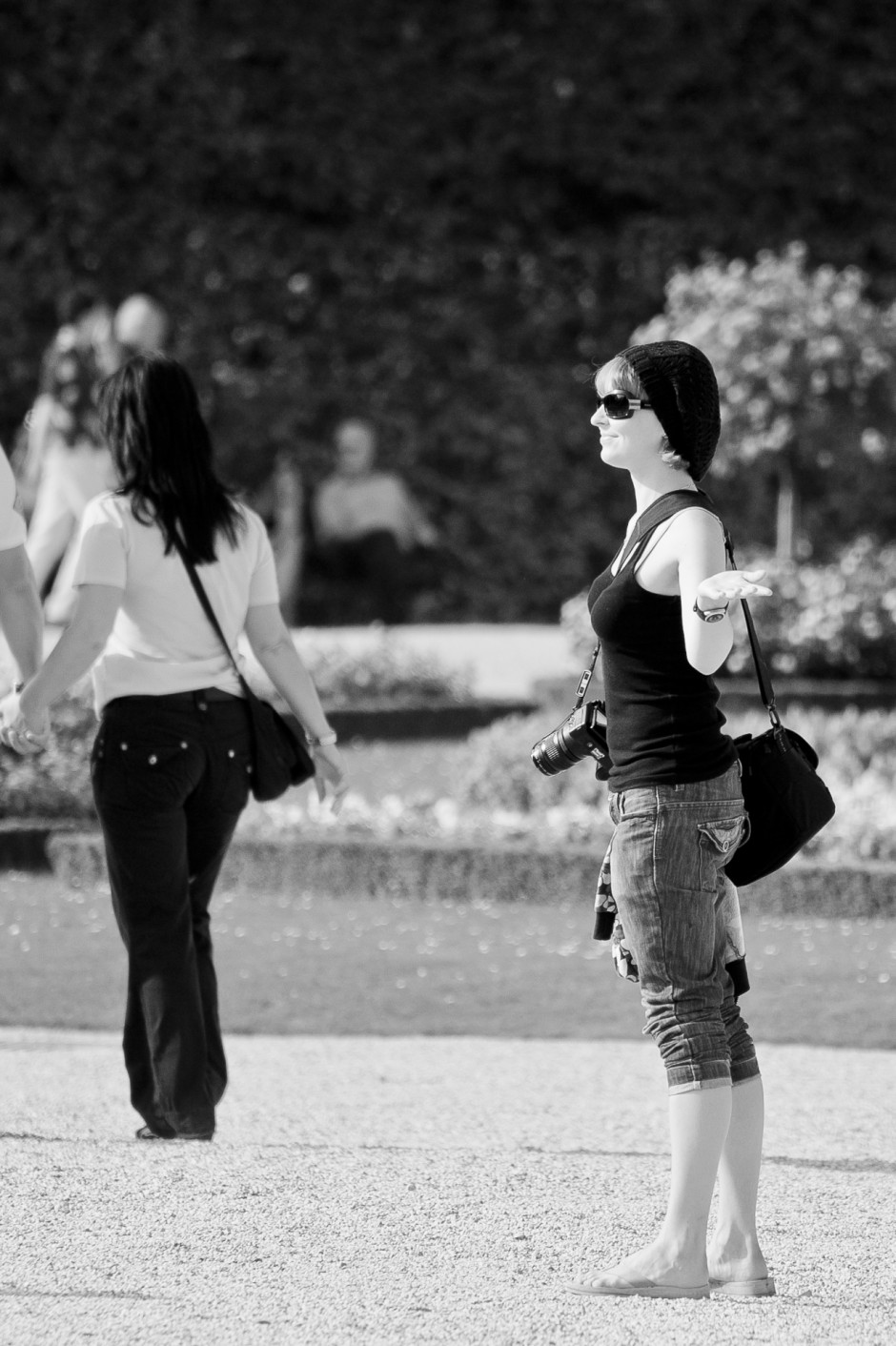 Female Tourist Posing